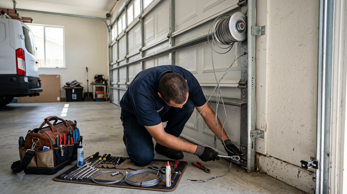 Garage Door Cable Repair service photo